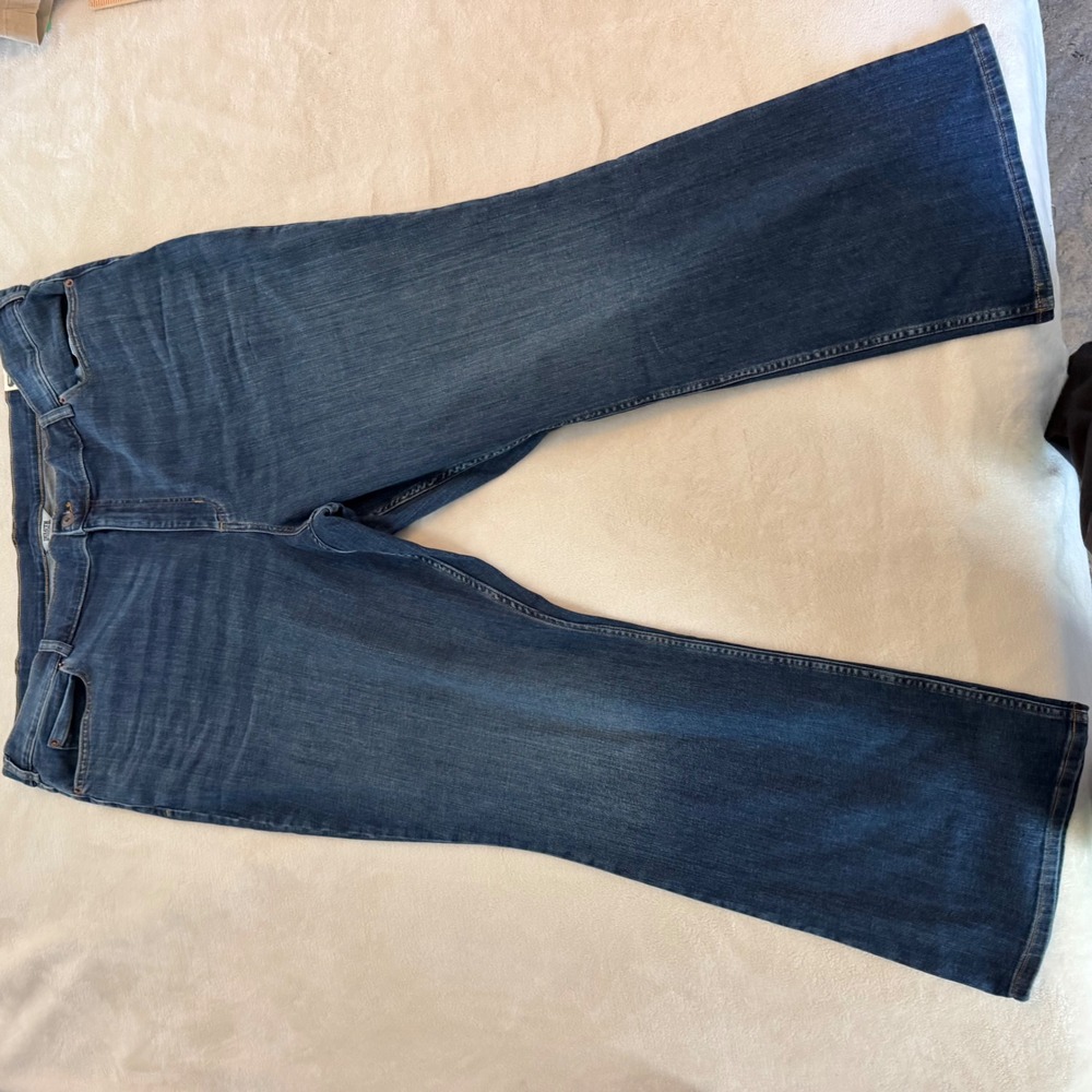 Duluth Trading Co Women Plus Daily Denim Bootcut Jeans 24W x 31 Mid Rise 75808
